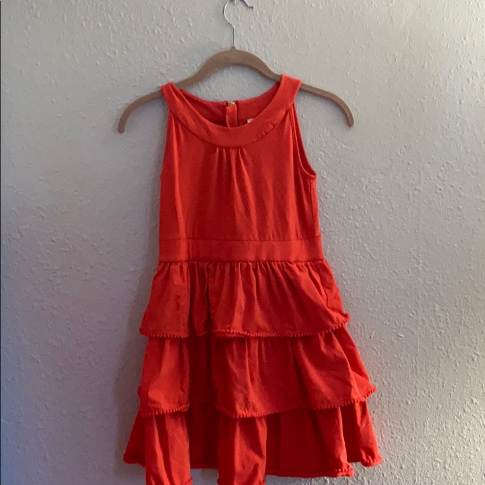 A cute girls coral colored dress 👗